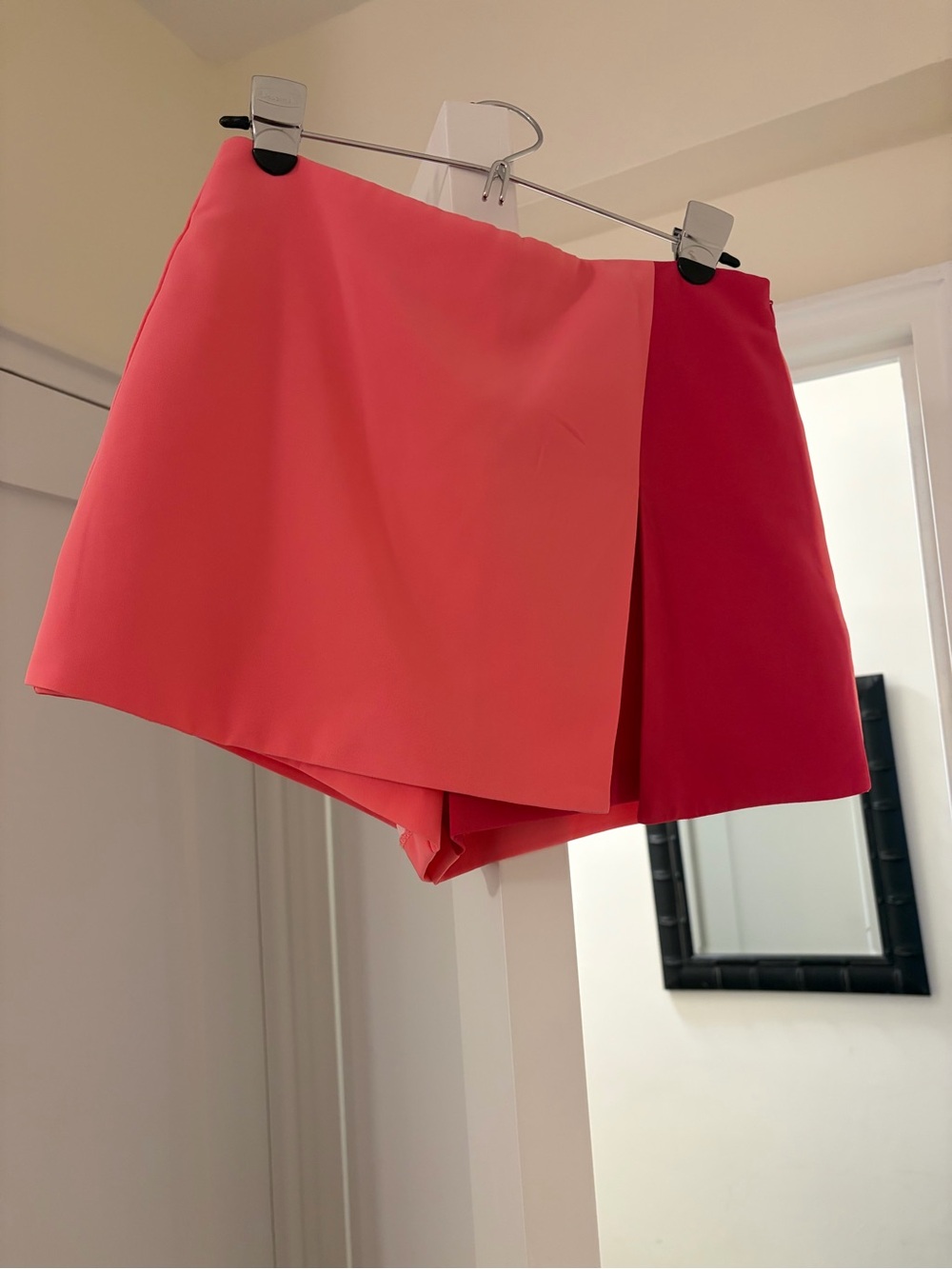 Endless Rose Two-Tone Coral and Red Skort
